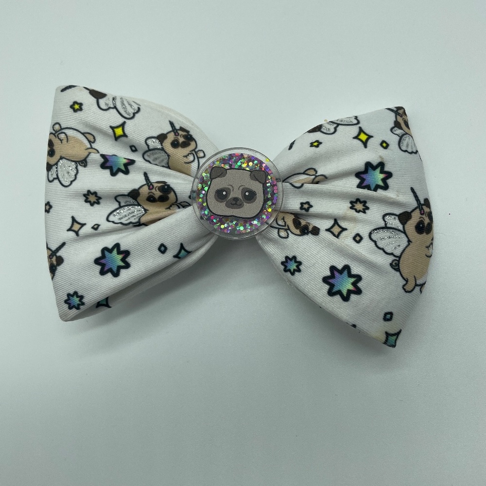 Bow for little girl, Dog-unicorn design